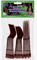 Black Penis Partyware - Bachelorette Party Pecker Spoons, Forks & Knives